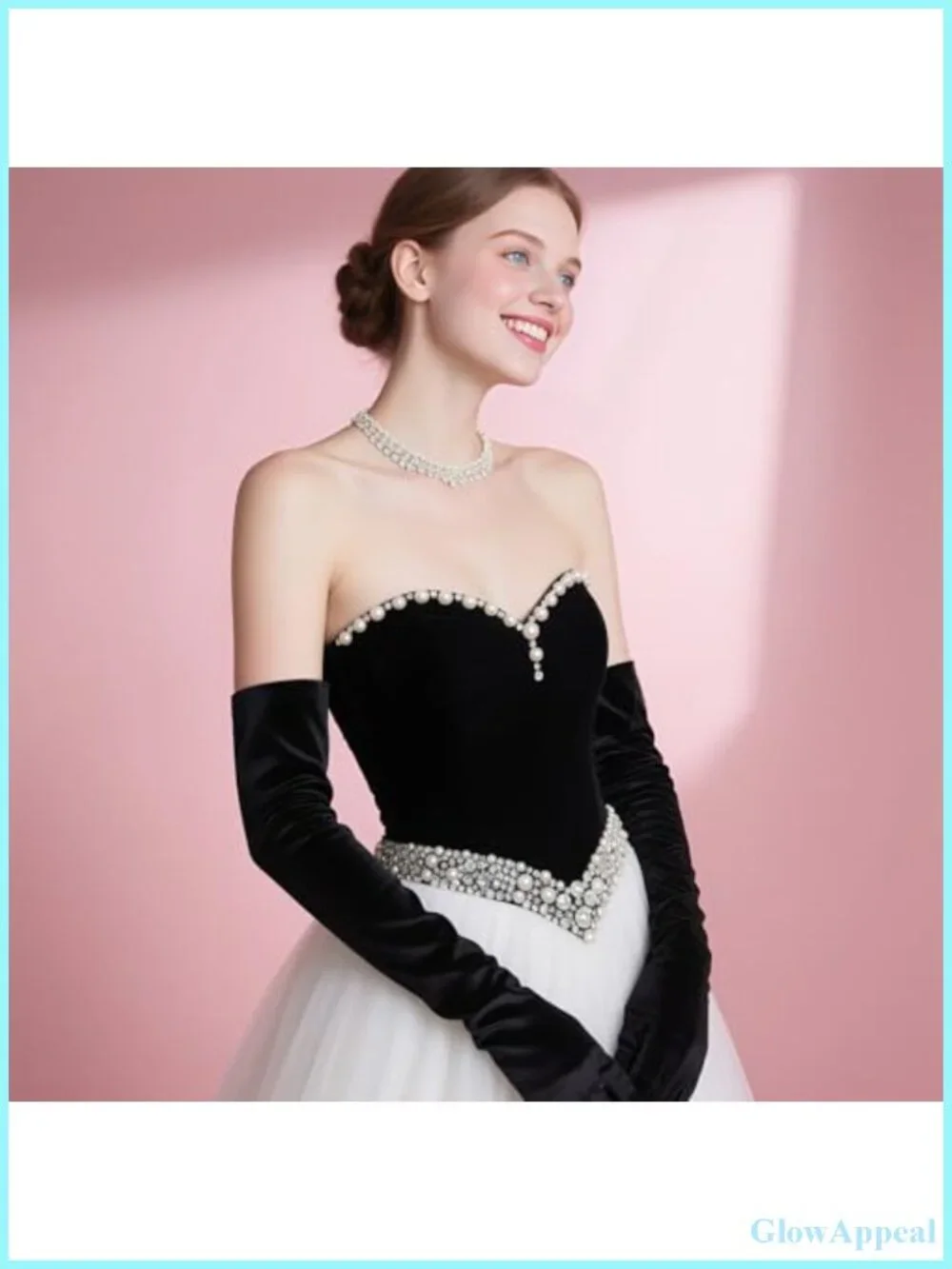 Women's 21-Inch Satin Opera Gloves Elbow Length Stretch Formal Accessory